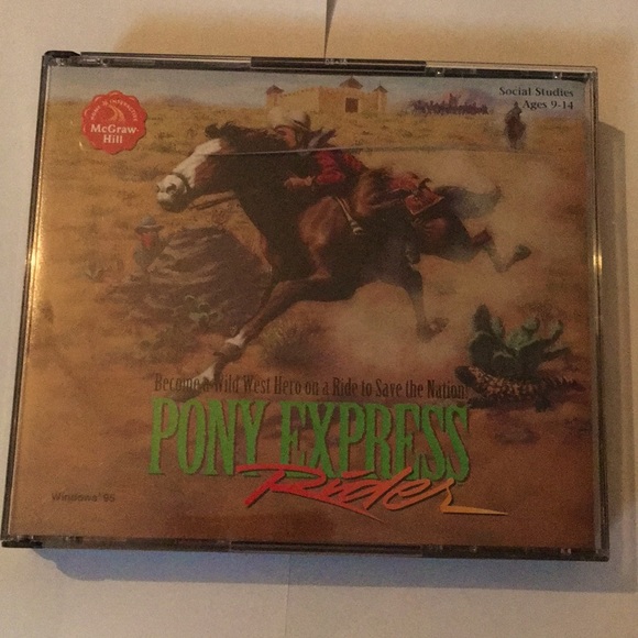 🐎 Vintage (1997) Pony Express Rider Interactive CD-Roms 🐴 - Picture 1 of 15